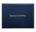 Navy Blue Imprinted Diploma Cover - High School Diploma Covers - Graduation Diploma Covers